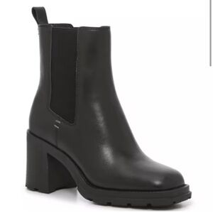 Crown Vintage - Black Leather Ankle Boots